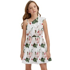 Love Spring Floral Kids  One Shoulder Party Dress by Janetaudreywilson