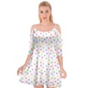 Valentines Day Candy Hearts Pattern - White Cutout Spaghetti Strap Chiffon Dress View1