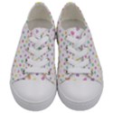 Valentines Day Candy Hearts Pattern - White Kids  Low Top Canvas Sneakers View1