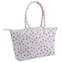 Valentines Day Candy Hearts Pattern - White Canvas Shoulder Bag View2