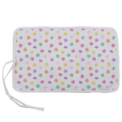 Valentines Day Candy Hearts Pattern - White Pen Storage Case (s) by JessySketches