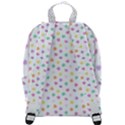 Valentines Day Candy Hearts Pattern - White Zip Up Backpack View3