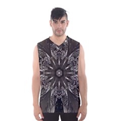 Mechanical Mandala Men s Basketball Tank Top by MRNStudios