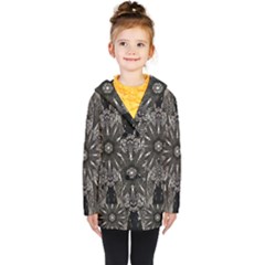 Mechanical Mandala Kids  Double Breasted Button Coat by MRNStudios