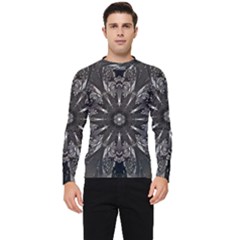 Mechanical Mandala Men s Long Sleeve Rash Guard by MRNStudios