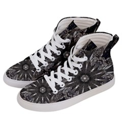 Mechanical Mandala Men s Hi-top Skate Sneakers by MRNStudios