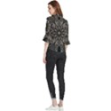 Mechanical Mandala Loose Horn Sleeve Chiffon Blouse View2