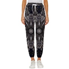 Mechanical Mandala Cropped Drawstring Pants by MRNStudios