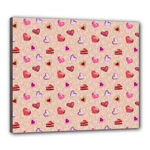 Sweet Heart Canvas 24  X 20  (stretched) by SychEva