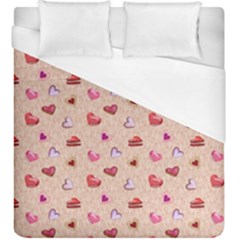 Sweet Heart Duvet Cover (king Size) by SychEva