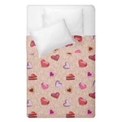 Sweet Heart Duvet Cover Double Side (single Size) by SychEva