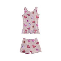 Sweet Heart Kids  Boyleg Swimsuit by SychEva