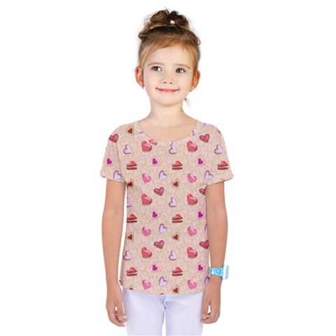 Sweet Heart Kids  One Piece Tee by SychEva