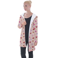 Sweet Heart Longline Hooded Cardigan