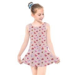 Sweet Heart Kids  Skater Dress Swimsuit by SychEva