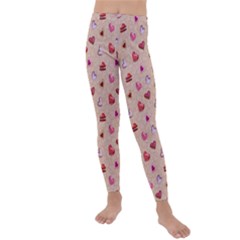 Sweet Heart Kids  Lightweight Velour Leggings by SychEva