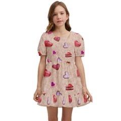 Sweet Heart Kids  Short Sleeve Dolly Dress by SychEva