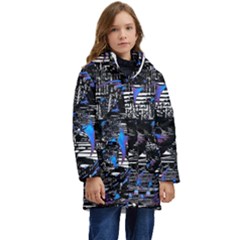 Spin Cycle Kid s Hooded Longline Puffer Jacket by MRNStudios