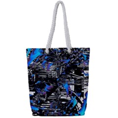 Spin Cycle Full Print Rope Handle Tote (small) by MRNStudios