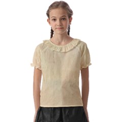 Wood Floor Art Kids  Frill Chiffon Blouse