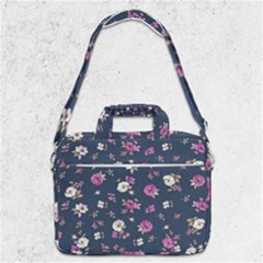 Flowers Pattern Macbook Pro Shoulder Laptop Bag  by Sparkle