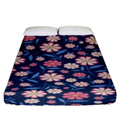 Flowers Pattern Fitted Sheet (king Size) by Sparkle