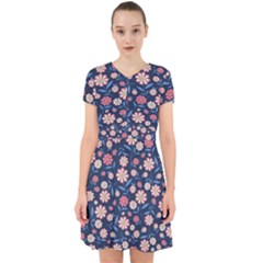 Flowers Pattern Adorable In Chiffon Dress by Sparkle