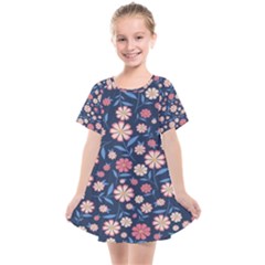 Flowers Pattern Kids  Smock Dress by Sparkle