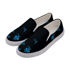 Flowers Pattern Women s Canvas Slip Ons by Sparkle