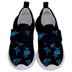 Flowers Pattern Kids  Velcro No Lace Shoes by Sparkle