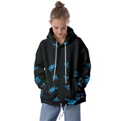 Flowers Pattern Kids  Oversized Hoodie by Sparkle