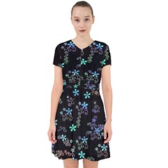 Flowers Pattern Adorable In Chiffon Dress by Sparkle