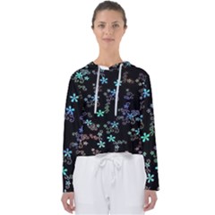 Flowers Pattern Women s Slouchy Sweat