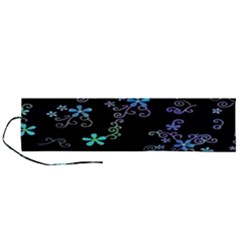 Flowers Pattern Roll Up Canvas Pencil Holder (l) by Sparkle