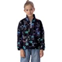 Flowers Pattern Kids  Half Zip Hoodie View1