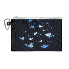 Sparkle Butterfly Canvas Cosmetic Bag (large) by Sparkle