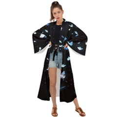 Sparkle Butterfly Maxi Kimono