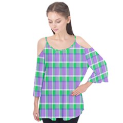 Checks Flutter Sleeve Tee 