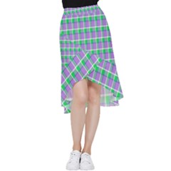 Checks Frill Hi Low Chiffon Skirt by Sparkle