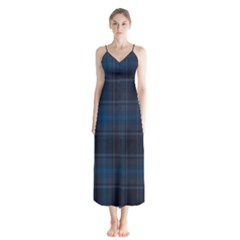 Checks Button Up Chiffon Maxi Dress by Sparkle