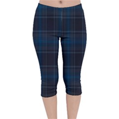 Checks Velvet Capri Leggings  by Sparkle