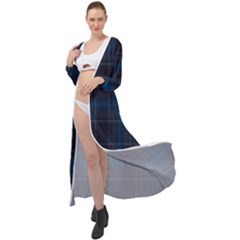 Checks Maxi Chiffon Beach Wrap by Sparkle