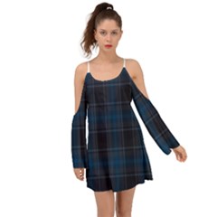 Checks Kimono Sleeves Boho Dress by Sparkle