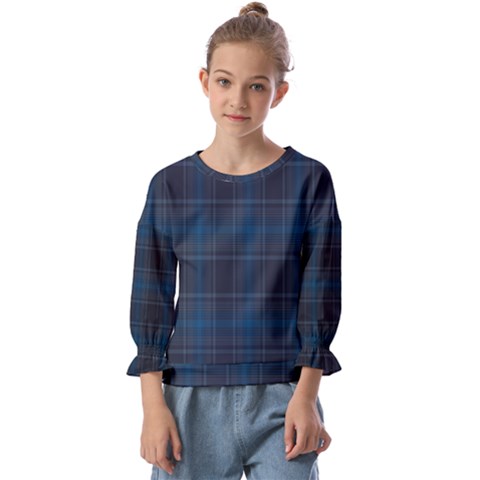 Checks Kids  Cuff Sleeve Top by Sparkle