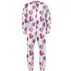 Funny Hearts Onepiece Jumpsuit (men) by SychEva