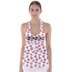 Funny Hearts Babydoll Tankini Top by SychEva