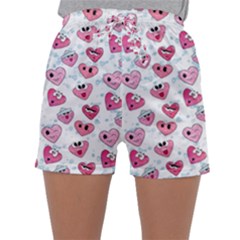 Funny Hearts Sleepwear Shorts by SychEva