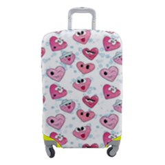 Funny Hearts Luggage Cover (small) by SychEva