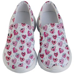 Funny Hearts Kids Lightweight Slip Ons by SychEva