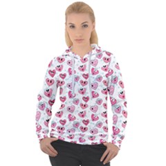 Funny Hearts Women s Overhead Hoodie by SychEva